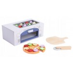 Cuptor Pizza pentru copii din lemn - Set de jucarie cu ingrediente incluse Cuptor Pizza pentru copii din lemn - Set de jucarie cu ingrediente incluse